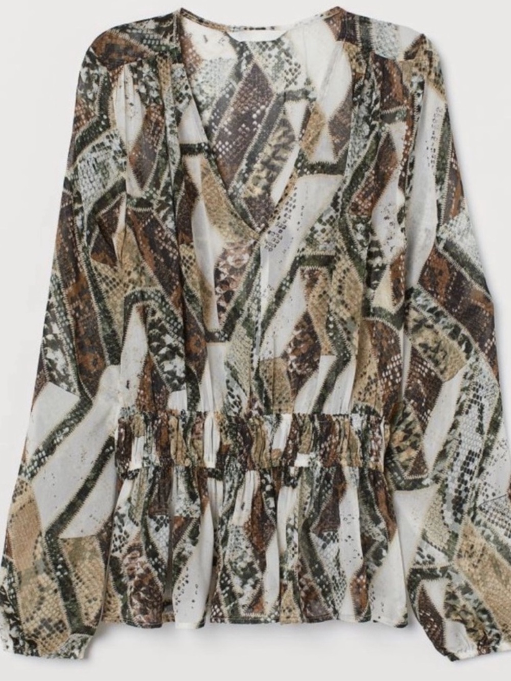 NWOT H&M V-Neck Chiffon Blouse